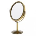 thumbnail image 1 of 3x 3-inch Magnification Tabletop Two-sided Swivel Vanity Mirror Beauty Cosmetic Mirror For Travel - Bronze QGS, 1 of 5