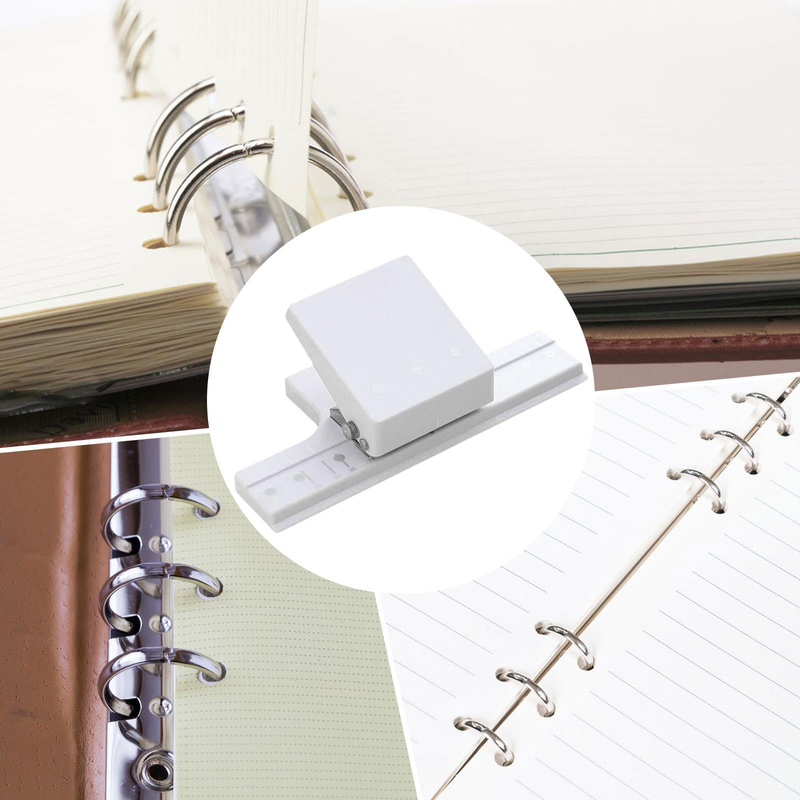 3 Hole Paper Punch Heavy Duty Paper Puncher Mini Size Metal Construction DIY Albums Scrapbooking