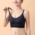 thumbnail image 2 of Eashery Women Bras Push Up O-Neck Comfortable Tummy Control Underwear Seamless Womens Bra Black L, 2 of 4