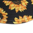 thumbnail image 4 of Charmgo Trucker Hat Clearance, Women Fashion Fisherman Hat Double-Sided Sun Hat Sunflower Print Hat Bucket Hat Baseball Cap, Sun Hats for Women Black, 4 of 7