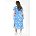 thumbnail image 3 of Vestido midi estampado Roman Fashion Tallas Extras 4343 Azul claro 42, 3 of 6
