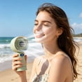 thumbnail image 4 of Vacemry USB Rechargeable Handheld Fan, Slim High-Speed Digital Display Powerful Wind, Desktop Fan Outdoor Fan for Home Office Travel Camping, 4 of 9