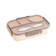 thumbnail image 2 of Fiambrera bento sellada y compartimentada | Lonchera portátil de 1100 ml para trabajo y estudiantes con compartimentos para cubiertos | Fiambrera ligera y duradera de polipropileno para picnic en la, 2 of 6