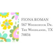 Bright Floral Personalized Address Label