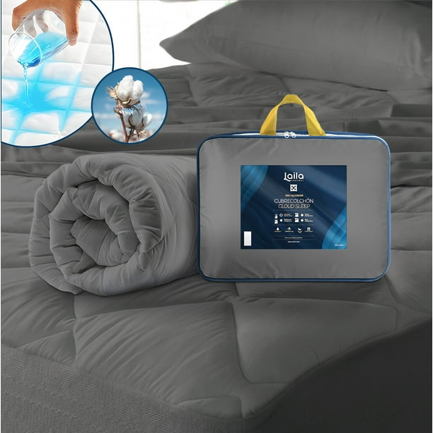 Cubrecolchón Laila Suave Cubrecolchon Antiacaros Cloud Sleep Impermiable Individual