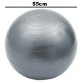 grey Soft Exercise Ball, Workout, Fitness, Balance, Gym, Physio, Abs