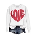 thumbnail image 3 of Patlollav Womens Valentine's Day Long Sleeve Sweatshirts, 3 of 6