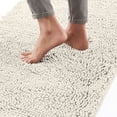 thumbnail image 1 of Alfombra de baño Gorilla Grip, gruesa, suave y absorbente, de chenilla, color marfil, 1 of 9