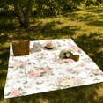 thumbnail image 7 of Soft Pink Rose Bouquets With Green Foliage, Cozy Flannel Blanket with Romantic Floral Watercolor Print, Housewarming Gift for Rose Garden Enthusiasts, Home Decor for Bedroom and Living Room, 7 of 7