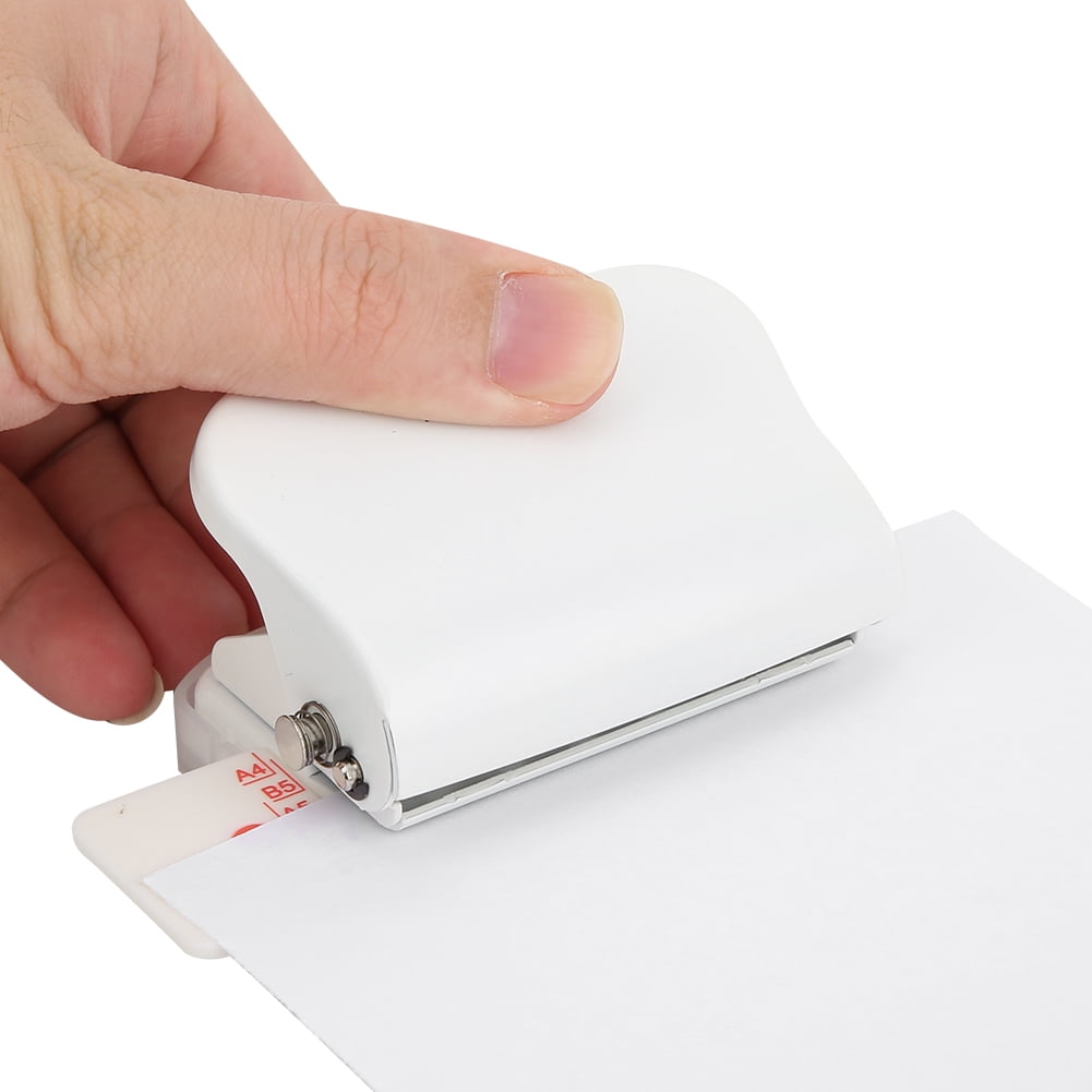 NFTIGB Multi Function Manual 26 Hole Paper Puncher Tool for A4 B5 A5 Binders, White Colored Office Supplies for Students and Professionals (10 inches / 25.4 cm)
