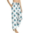 thumbnail image 2 of Naloa Turtle Print Women’s Ultra-Soft Comfy Pajama Lounge Pants with Pockets & Drawstring, 2 of 8