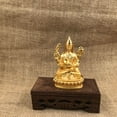 thumbnail image 3 of Metal Gold Color Mini pocket buddha staue altar decor Tibetan Nepal Master Tsongkhapa statue portable praying worship idol buddha offering, 3 of 6
