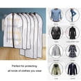 thumbnail image 3 of Juego de 6 fundas de PEVA para ropa, bolsas para trajes, transpirables, con cremallera y antipolvo, para guardar ropa de baile., 3 of 8
