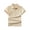 Beige, variant on Hngshg Kids Golf Shirts School Uniform Cotton Tops for Boys Girls Short Sleeve Collared T-Shirts Solid Color