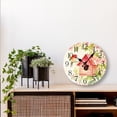 thumbnail image 4 of Eveokoki Bird Perched Branch Near Birdhouse Wooden Round Wall Clock,10-Inch Silent Non-Ticking Decorative Clock for Living Room, Bedroom, Kitchen, Office, Farmhouse & Modern Home Decor, 4 of 4