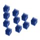thumbnail image 5 of 10pcs Aluminio Azul Motor Paso a Paso Enfriador del disipador de Calor Aletas de refrigeración Refrigerador para TMC2100 Impresora 3D Refrigerador de aluminio Spptty No, 5 of 6