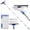 Blue, variant on ITTAHO Window Squeegee with Extendable Pole, Window Scrubber Cleaning Tool, Washable Microfiber Chenille Pads