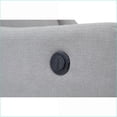 thumbnail image 3 of Recliners | Contemporary Wingback Power Recliner Light Gray Polyester Fabric, 3 of 8