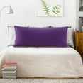 thumbnail image 2 of PiccoCasa Taies d'Oreiller Corps 100 % Coton Fermeture Éclair Raisin 20"x72 Pouces, 2 of 7