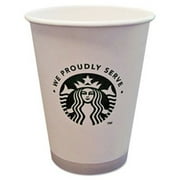 starbucks 12oz hot cups - 12 oz - 1000/carton - paper - white