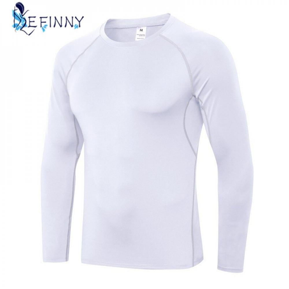 Breathable Dri-Fit Fast Dry Cool Anti Sweat Training Gym Hiking T-Shirt White 