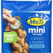 Mrs. T's Pierogies Classic Cheddar Mini, 56 Count, 25.6oz Resealable Bag (Frozen)