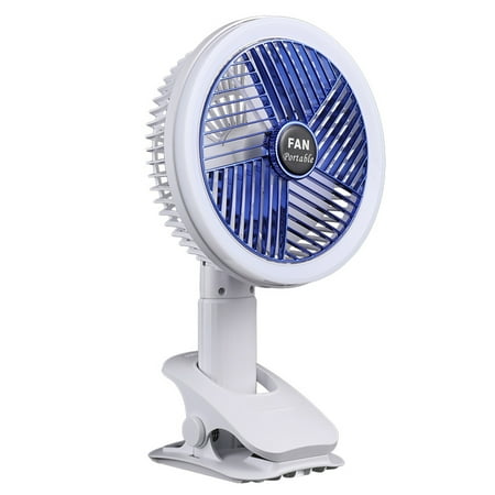 

hoksml Christmas Clearance Deals Fill-Light Clip Fan Camping Fan With LED Lights & Clip Battery Operated Fan With Clamp USB Rechargeable Fan For Desk Tent Treadmill Stroller Golf Cart
