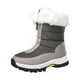 thumbnail image 1 of Zapatos para mujer, de invierno, para exteriores, nieve, aislamiento grueso, de algodón, para turismo rural, esquí, zapatillas para correr, botas vaqueras., 1 of 7