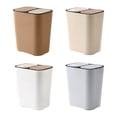 thumbnail image 3 of Dual Compartment Sorting Trash Bin Easy To Durable And Eco-Friendly Household Recycling Garbage Can Rectangle Plastic Push-button Trash Can Convenient And Lightweight Household Recycling Garbage Can, 3 of 9