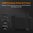 thumbnail image 2 of ZBXFCSH Premium Heavy-Duty Grill Cover for Pit Boss Pro Series Triple-Function Combo Grill PB1100PSC1 Sportsman Pellet/Gas Combo 1230 1260 PB1150, Black, 2 of 10