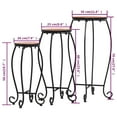 thumbnail image 4 of vidaXL Mosaic Tables 3 pcs Terracotta Ceramic, 4 of 5