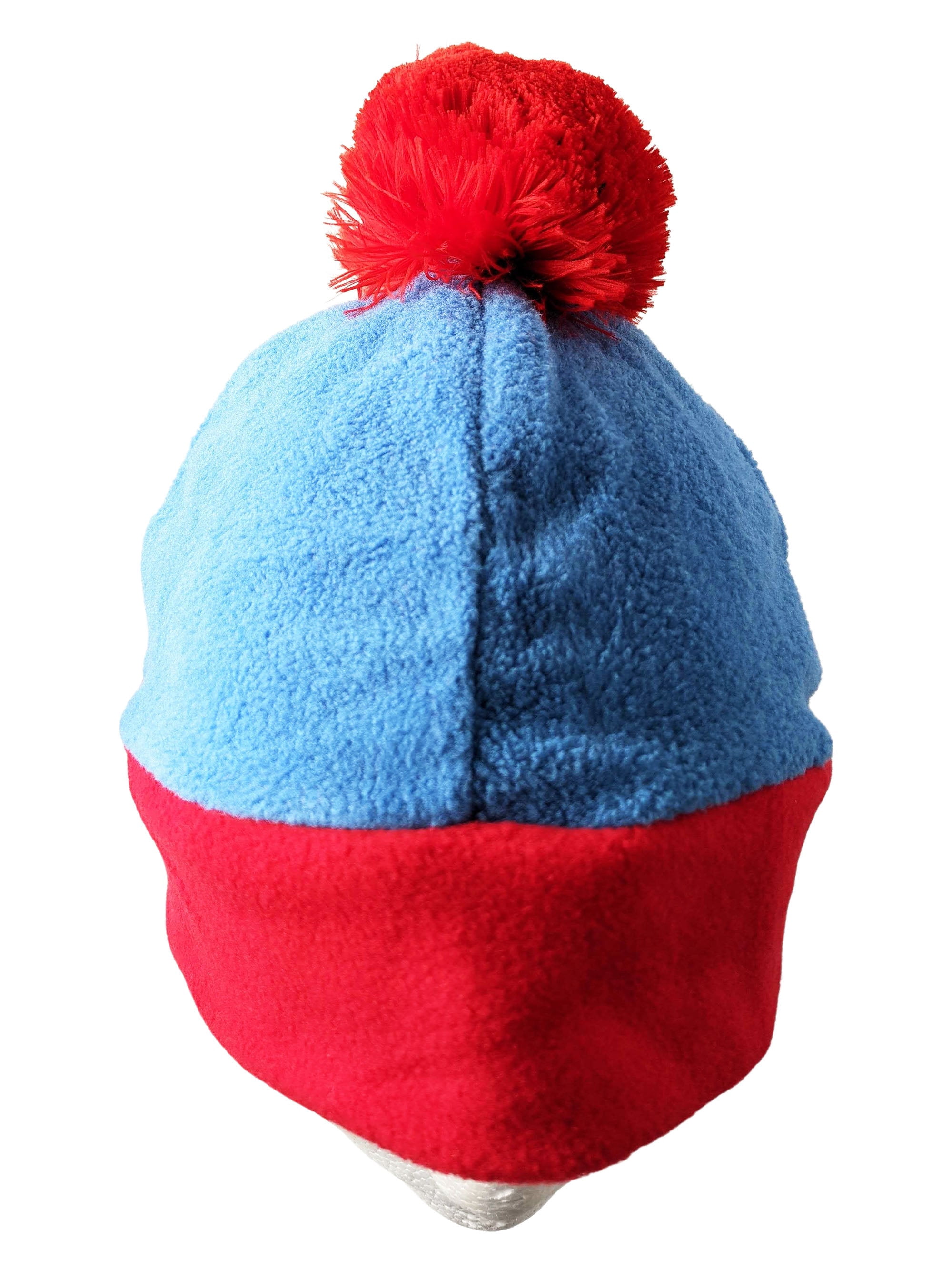 Stan Marsh Costume Hat South Park Blue Red Fleece Ski Cap TV Show Gift Cosplay