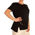 thumbnail image 2 of P.J. Salvage Womens Embroidered Pajama Sleep T-shirt, Black, Small, 2 of 5