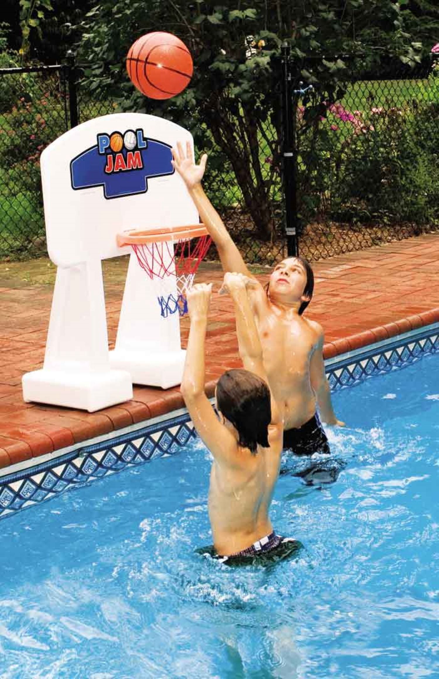 Swim Central Pool Jam Inground Water Basketball Game - 32.5”