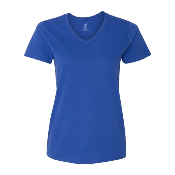 Hanes - Essential-T Women’s V-Neck T-Shirt - 5780, 3XL, Deep Royal
