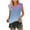 Light Blue, variant on Aofany Summer Tank Tops for Women 2024 Crewneck Sleeveless Shirts Casual Plus Size Gradient Tunic Blouses