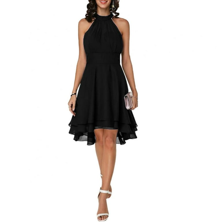 Sexy Deep V-neck Halter Waves Irregular Ruffle Maxi Dress Sexy Deep V-neck Halter Waves Irregular Ruffle Maxi Dress