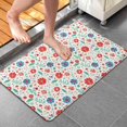 thumbnail image 4 of Pioneer Flower Floral Print Pattern Bathroom Rugs Mat, Non Slip Microfiber Bathroom Rug with Rubber Backing, Soft Mats for Bathroom Floor Tub Shower, 20"x32", 4 of 5