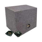 Subwoofer Box Car Audio Single 15 Sealed Subwoofer Rear Angle Sub Box Enclosure, Gray, 18.45 lbs