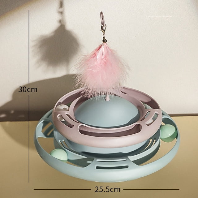 Juguetes circulares para gatitos, juguete giratorio para gatos, juguete interactivo para gatos, juguete circular para gatos, diseño exquisito