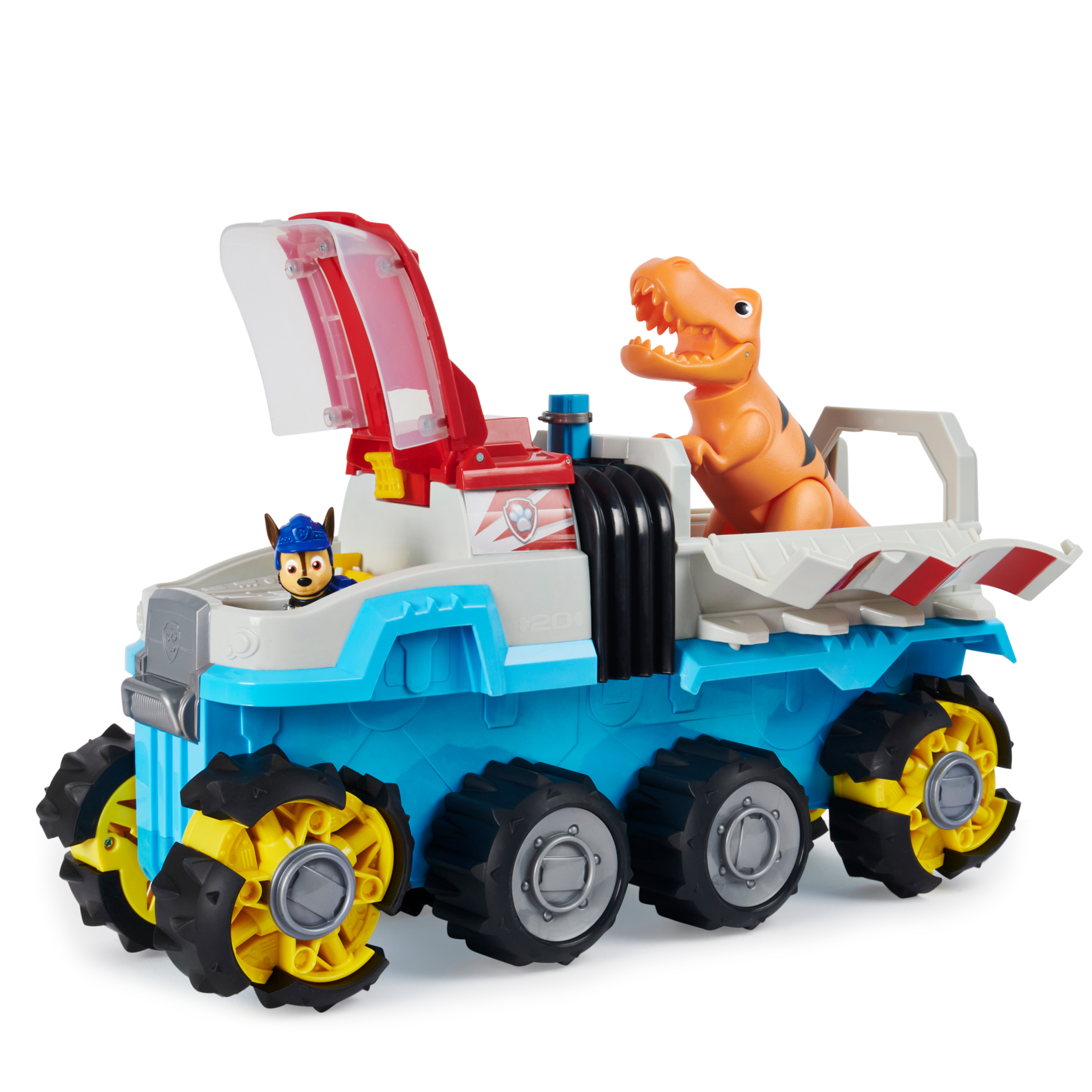 Paw Patrol, Dino Rescue Dino Patroller Motorized Team Vehicle with Exclusive Chase and T. Rex Toy Figures - image 4 of 9