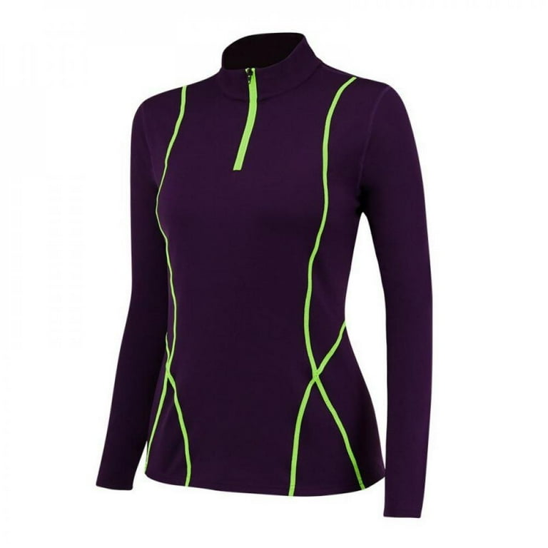 WOSALBA Womens Scoop U Neck U Back Reversible Long Sleeve
