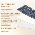 thumbnail image 6 of Animal Peel and Stick Wallpaper 23.6in x 9.8ft Whimsical Forest Deer Birds Floral Patterns Blue Beige Contact Paper Vinyl Waterproof Self Adhesive Wall Paper for Bedroom Shelf Cabinet Renter Friendly, 6 of 8