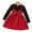 #038-Red, variant on AUNVITO Girls Corduroy Dress 2-8Y Two-Piece Design Bow Knot Splicing Autumn Winter Casual Outfit