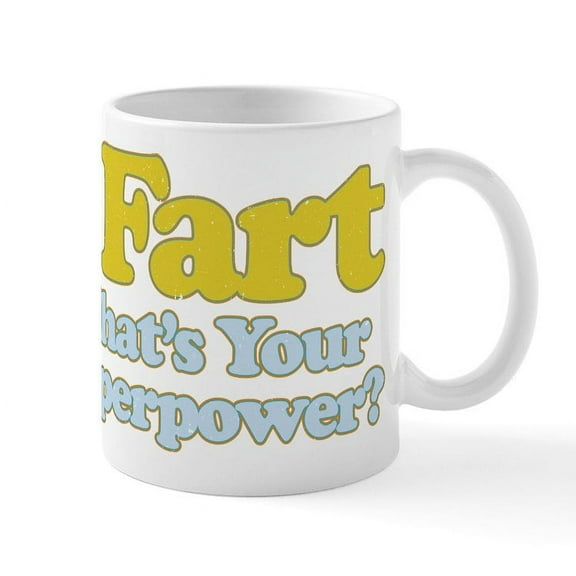 CafePress - I Fart Superpower - 11 oz Ceramic Mug - Novelty Coffee Tea Cup