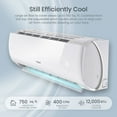 thumbnail image 2 of TOSOT 12,000 BTU Mini-Split Air Conditioner, Wifi Enabled Ductless Inverter Split System AC Unit Heating System, Compatible with Alexa - 20 SEER2 230V, 2 of 11