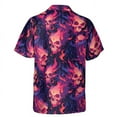 thumbnail image 3 of Gostly Fire Head Skull Pattern Hawaiian Shirt S-5XL, 3 of 5