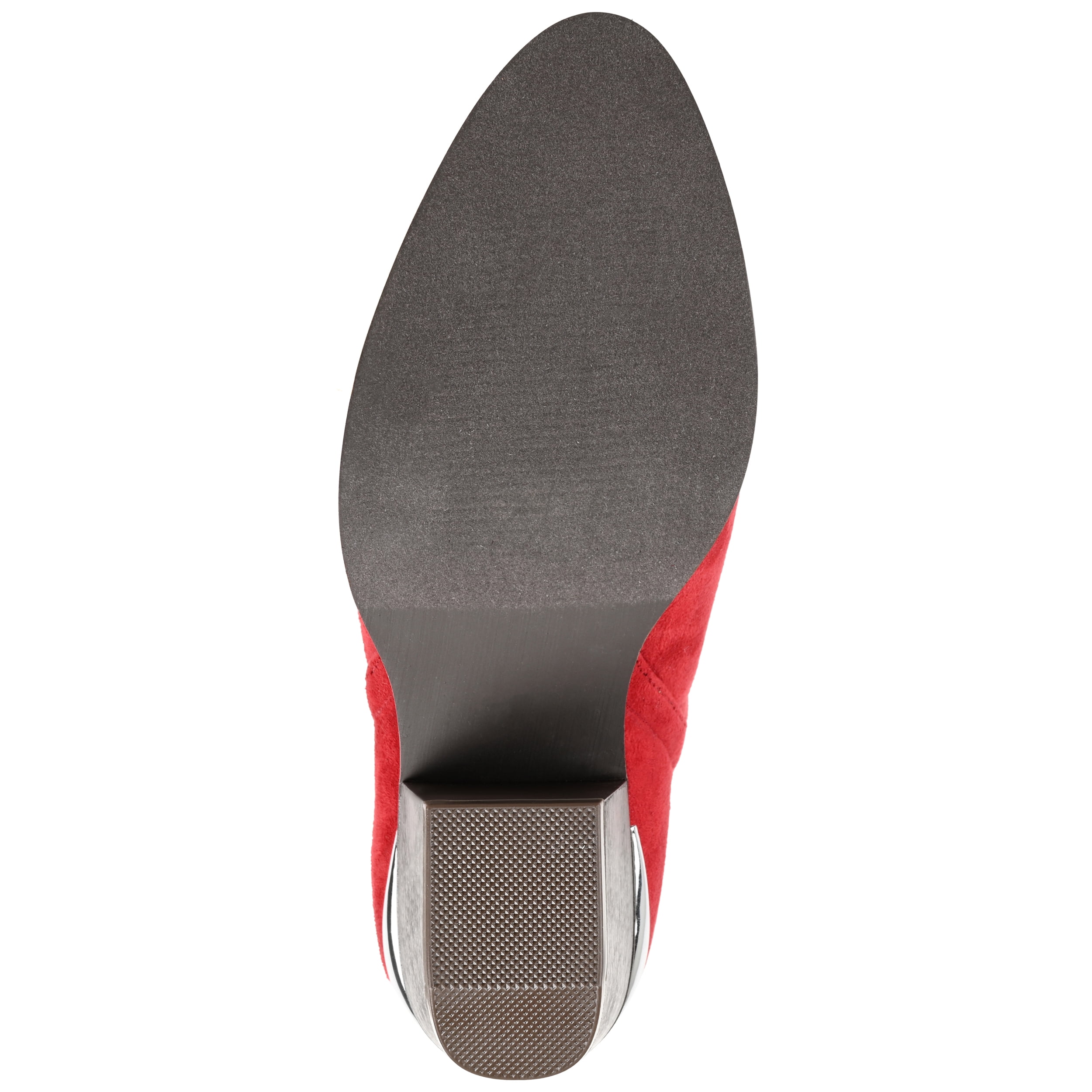 Journee Womens Issla Pull On Stacked Heel Booties, Widths Available