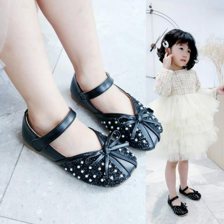 

RETAP Girl Soft Soled Leather Shoes Autumn Spring Bowknot Non-slip Single Shoes Hot