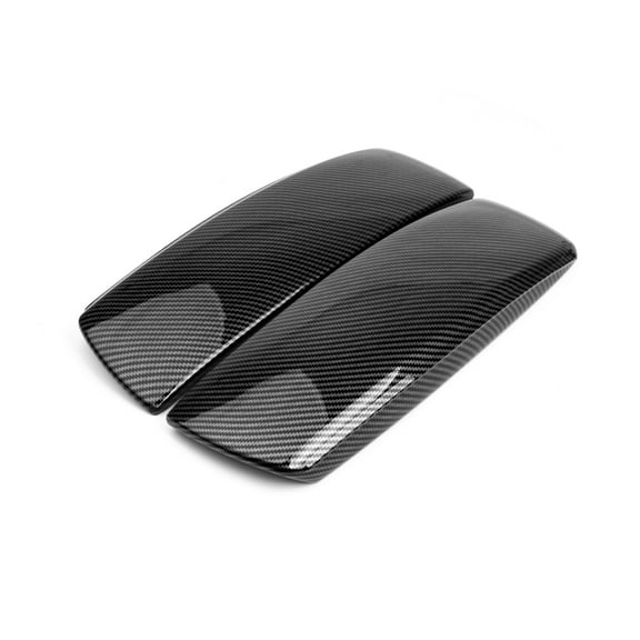 Xotic Tech Carbon Fiber Color Car Interior Center Armrest Box Cover, Console Storage Box Trim Protect Covers Compatible with BMW X5 E70 2007-2013 X6 E71 2008-2014